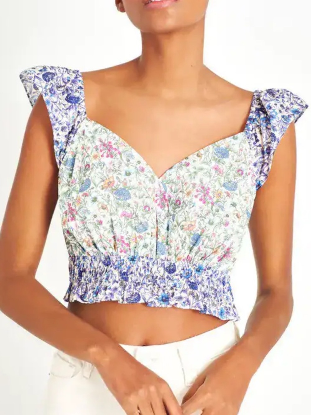 LoveShackFancy Liberty Drea Crop Top